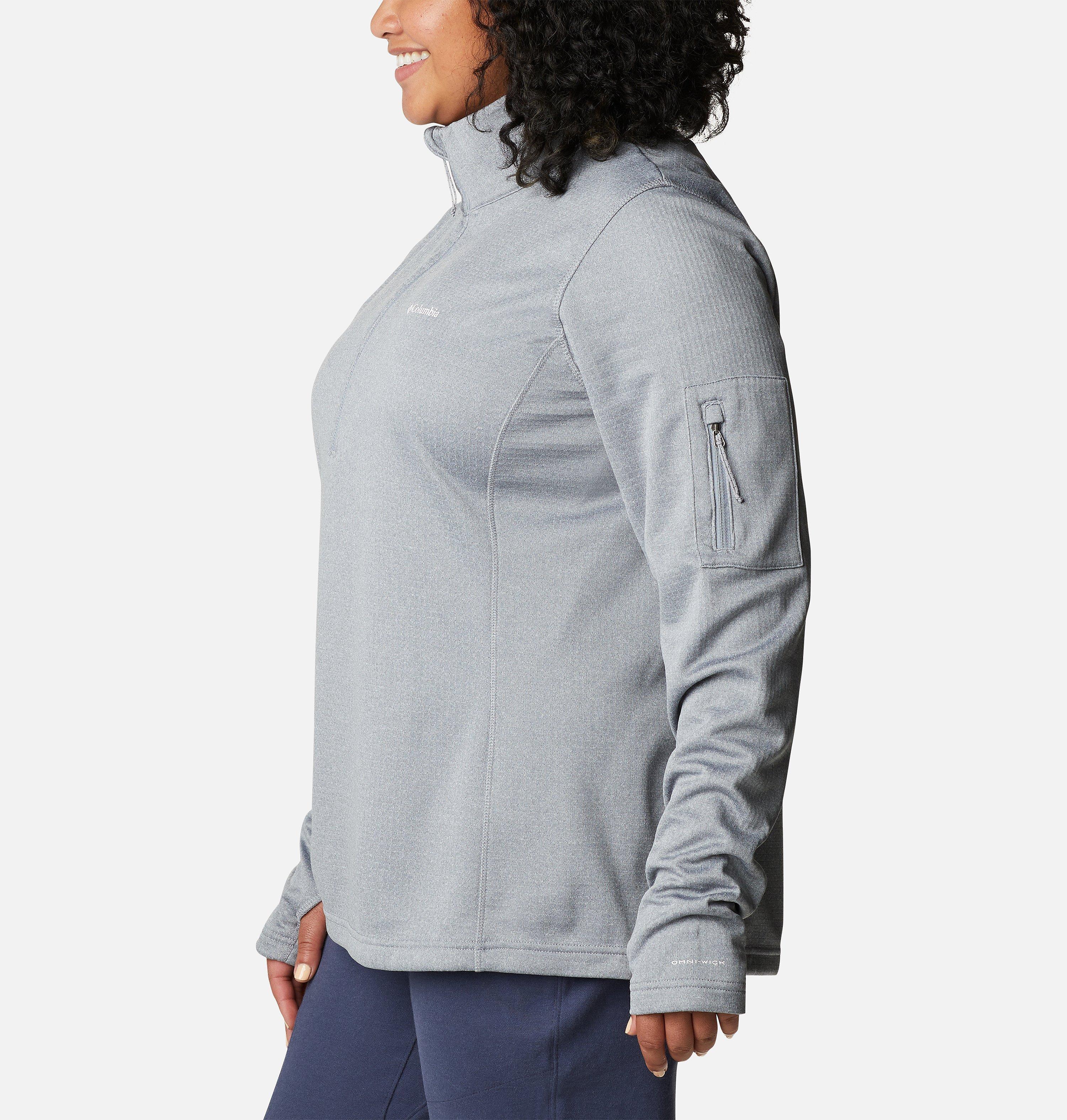 Women's Park View Grid Half Zip Fleece Pullover - Plus Size 3