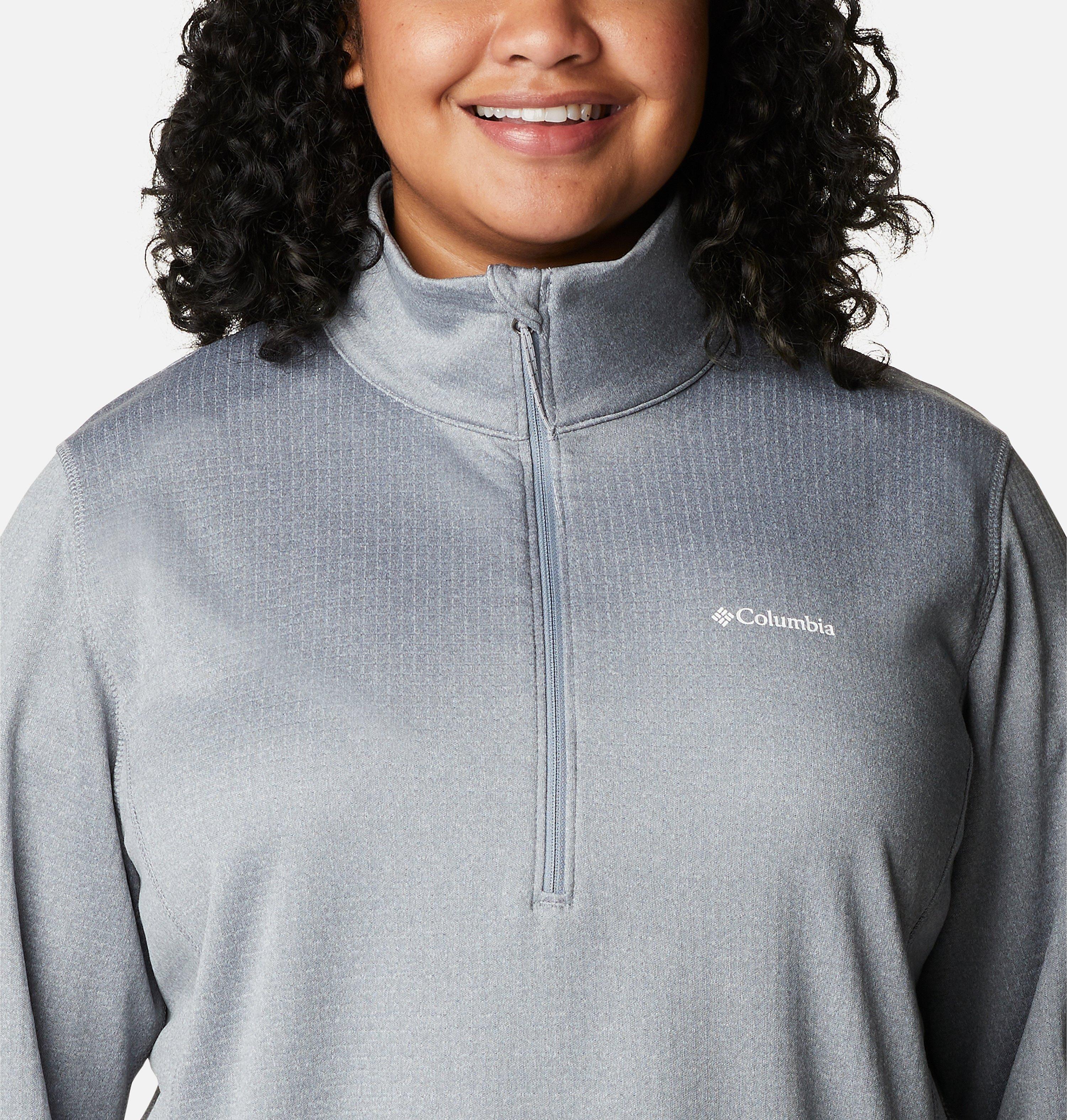 Women's Park View Grid Half Zip Fleece Pullover - Plus Size 4