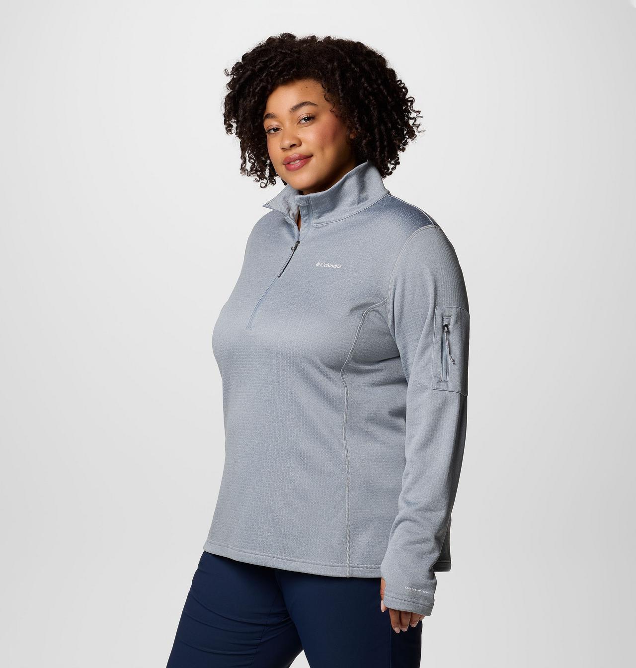 Women's Park View™ Grid Half Zip Fleece Pullover - Plus Size 4