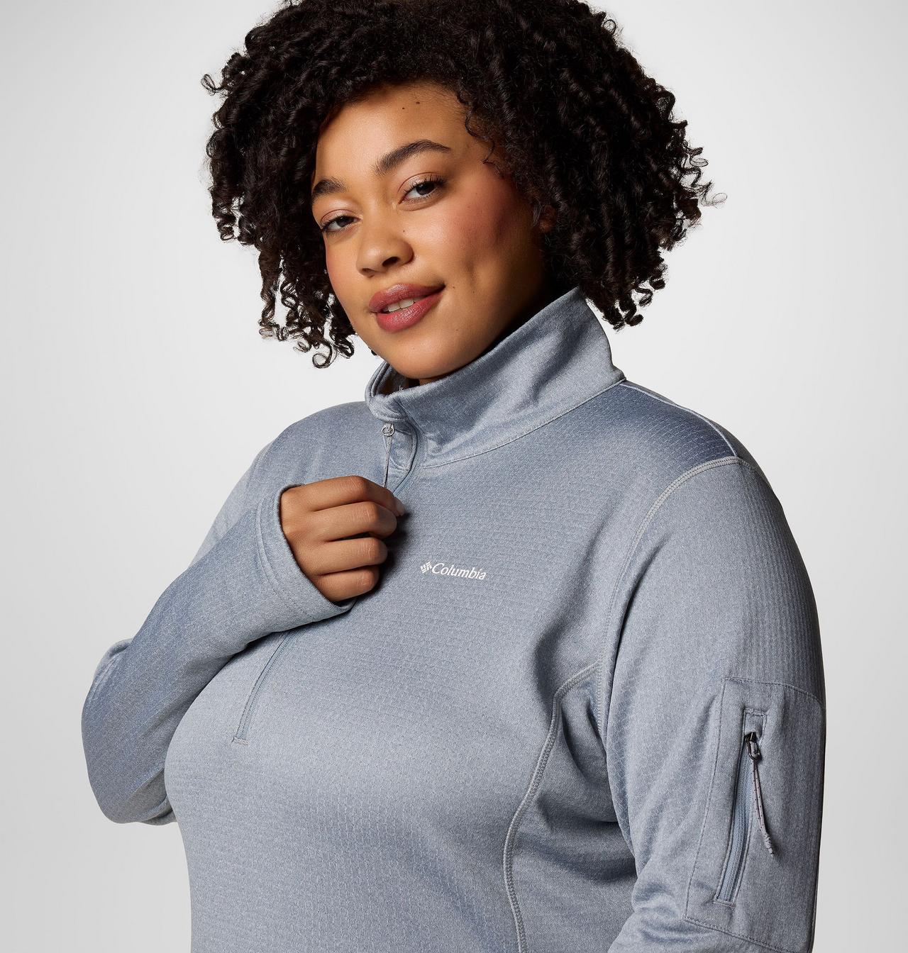Women's Park View™ Grid Half Zip Fleece Pullover - Plus Size 5