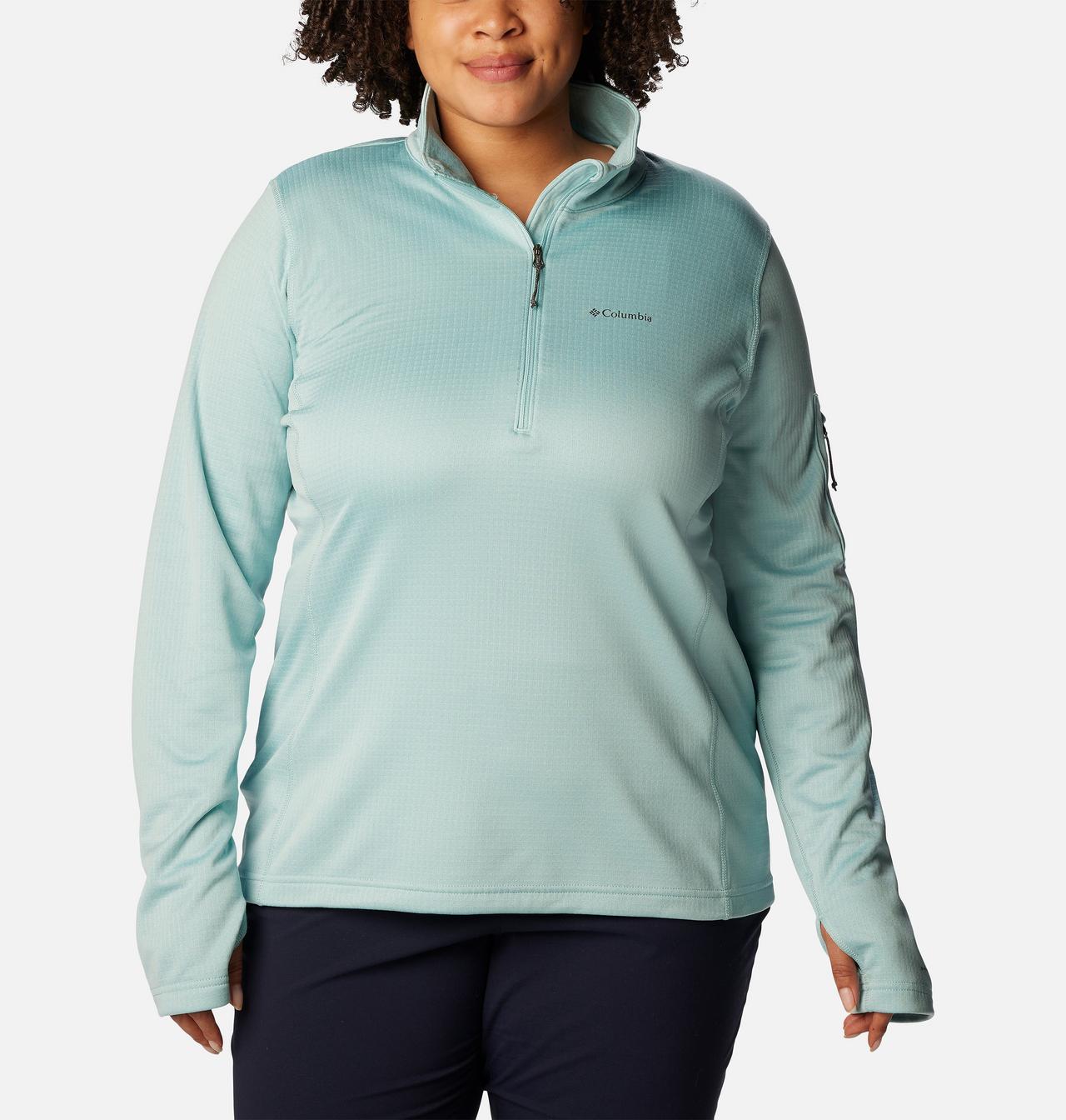 Women's Park View™ Grid Half Zip Fleece Pullover - Plus Size 1