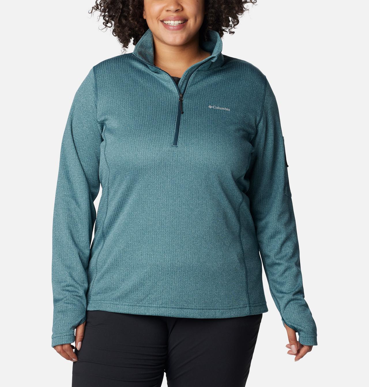 Women's Park View™ Grid Half Zip Fleece Pullover - Plus Size 1