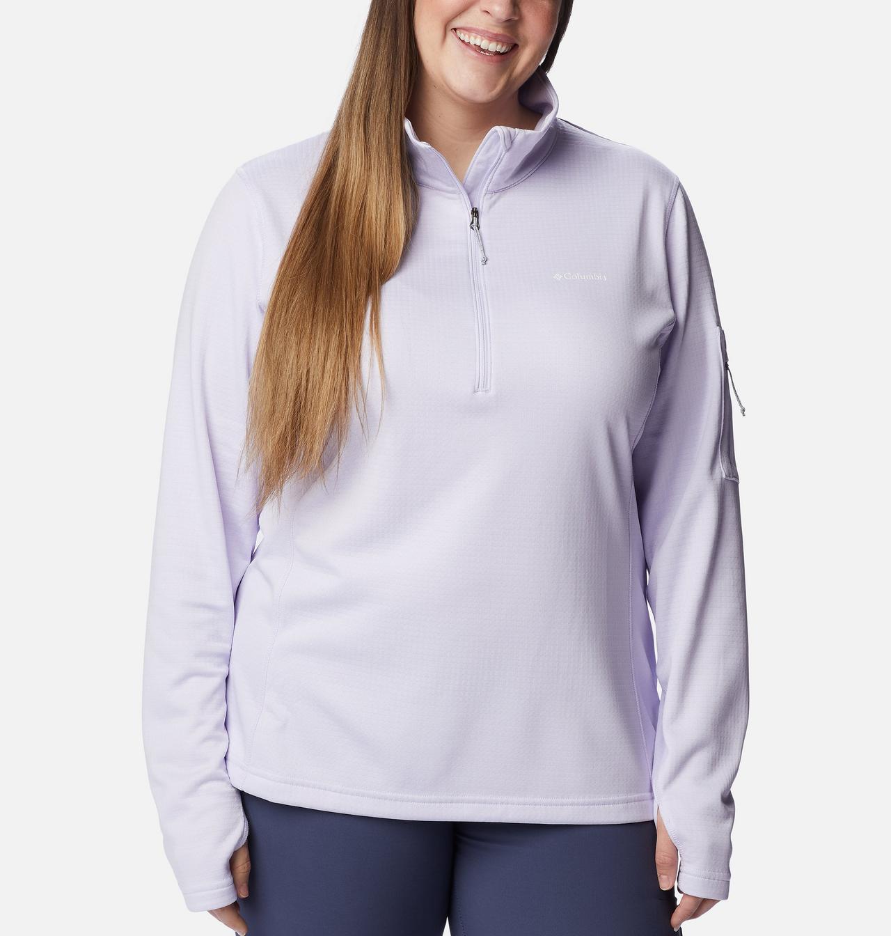 Women's Park View™ Grid Half Zip Fleece Pullover - Plus Size 1