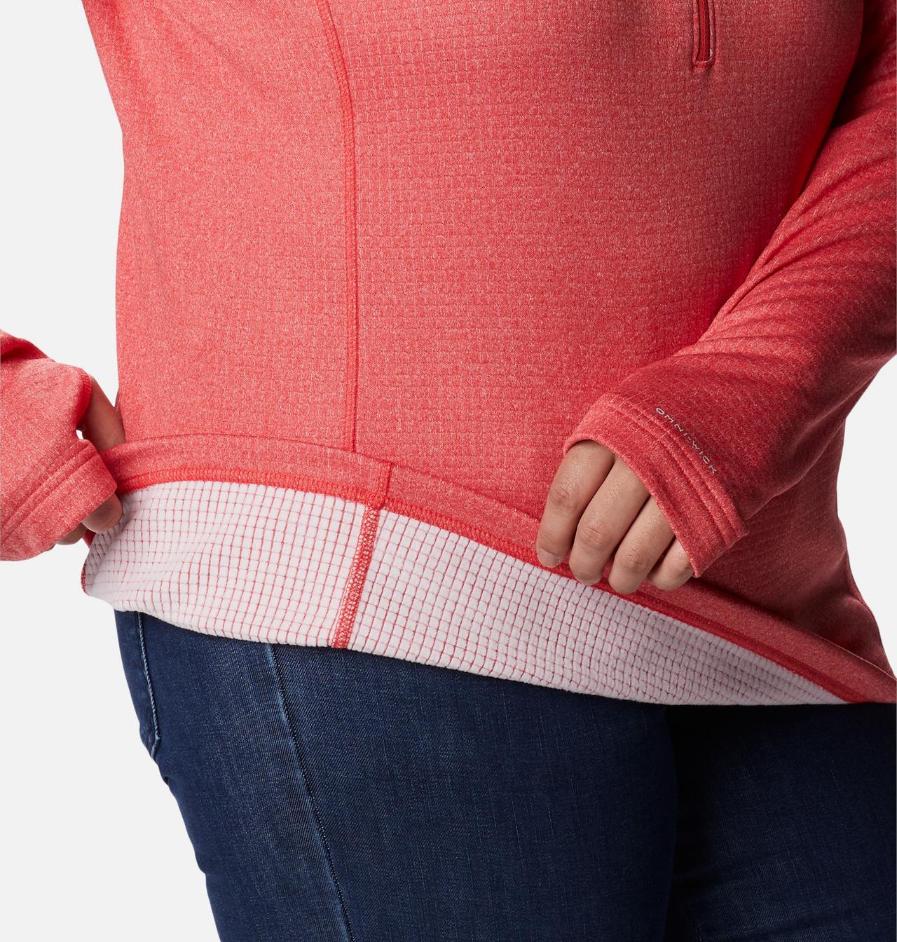 Women's Park View™ Grid Half Zip Fleece Pullover - Plus Size 5