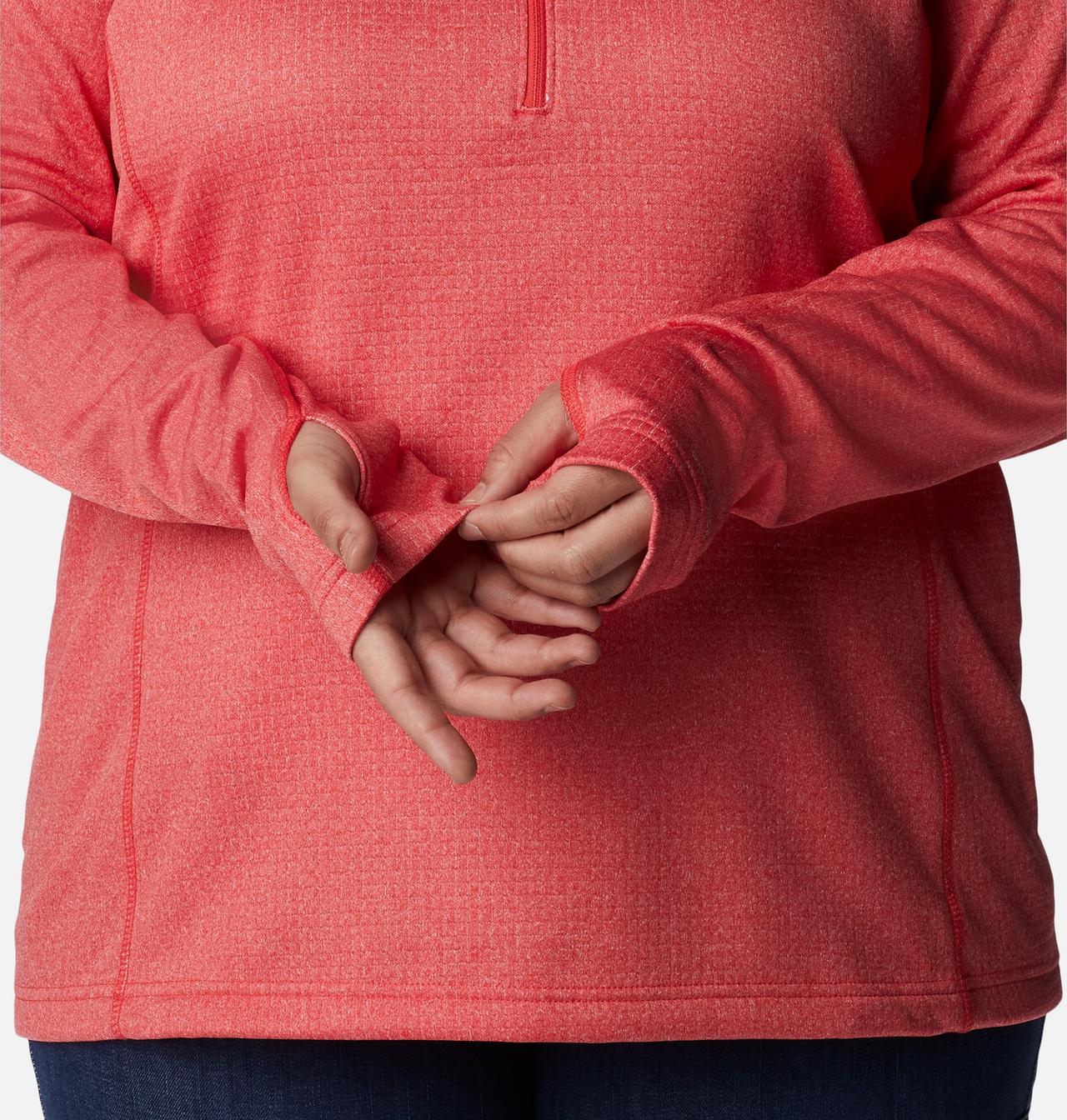 Women's Park View™ Grid Half Zip Fleece Pullover - Plus Size 7