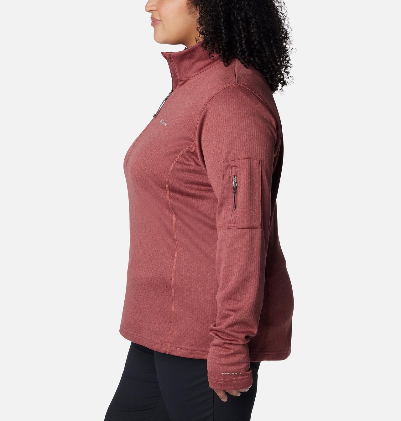 Women's Park View™ Grid Half Zip Fleece Pullover - Plus Size 3