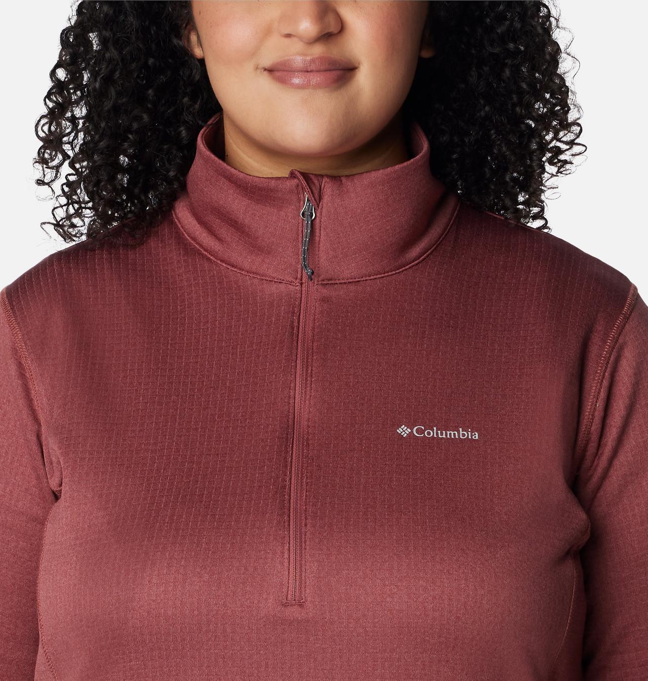 Women's Park View™ Grid Half Zip Fleece Pullover - Plus Size 4