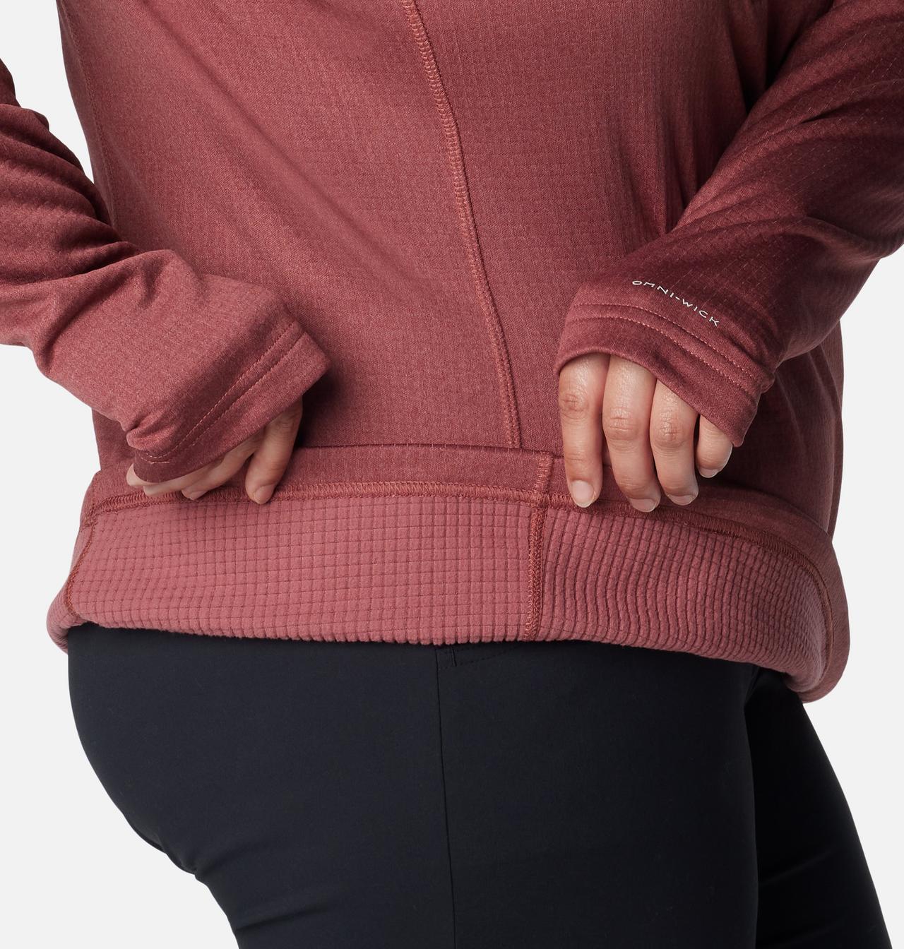 Women's Park View™ Grid Half Zip Fleece Pullover - Plus Size 6