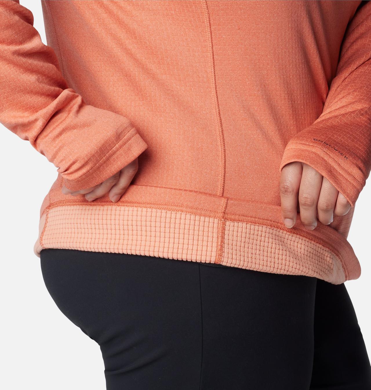 Women's Park View™ Grid Half Zip Fleece Pullover - Plus Size 6