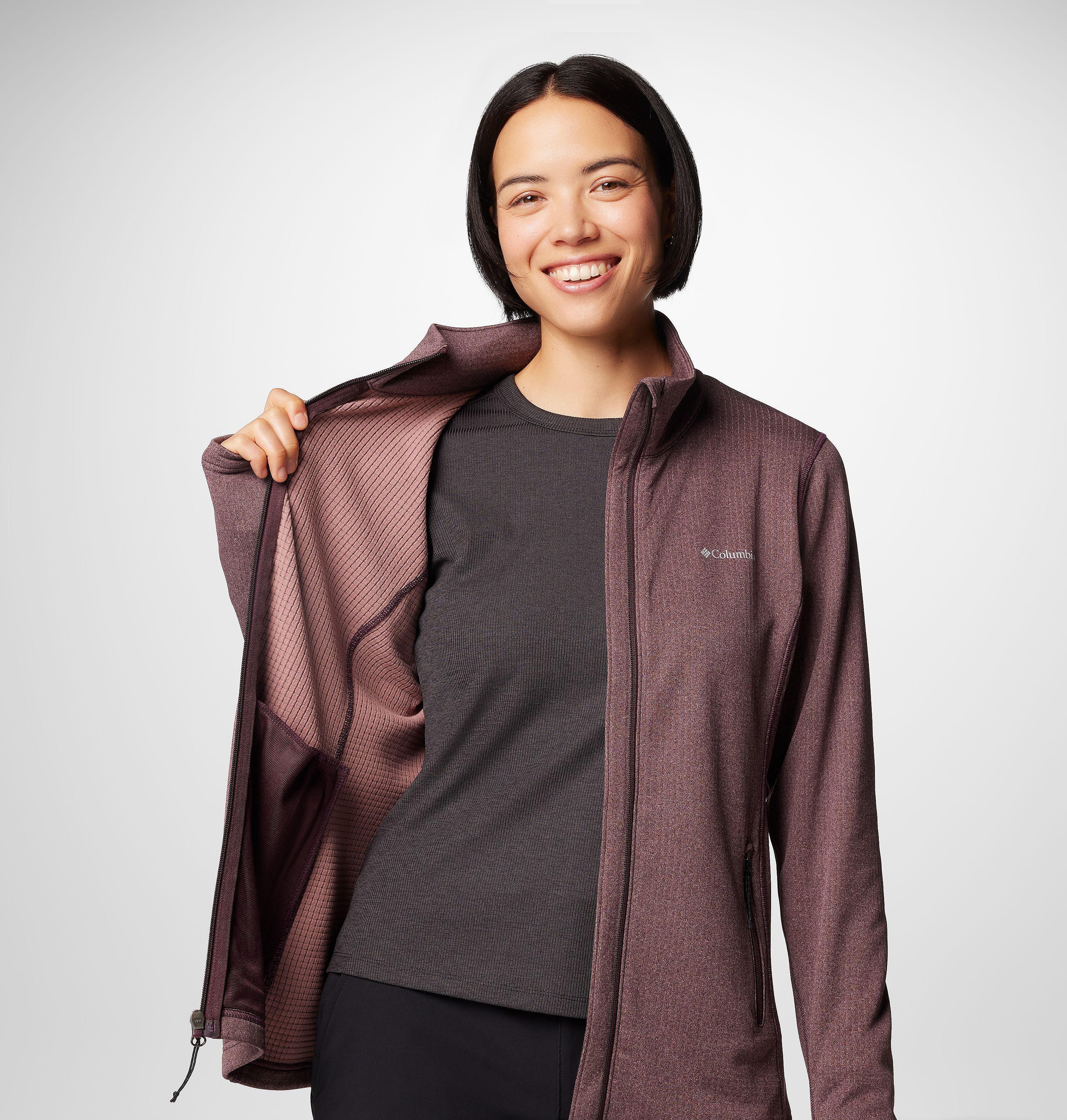 Women's Park View Grid Full Zip Fleece Jacket 7