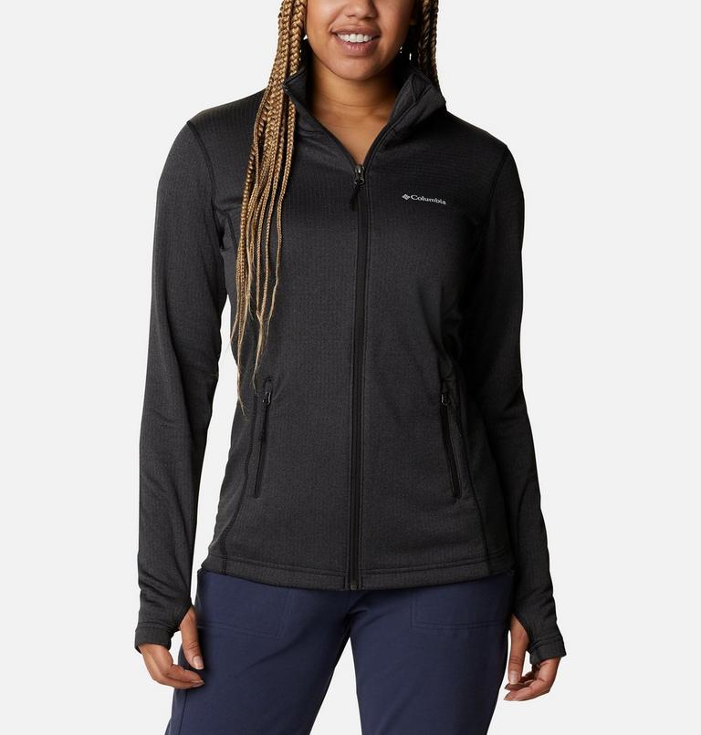 Women's Park View Technical Fleece Jacket, Color: Black Heather, image 1