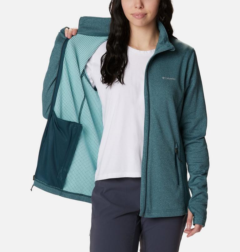 W Park View Grid Fleece Full Zip, Color: Night Wave Heather, image 5