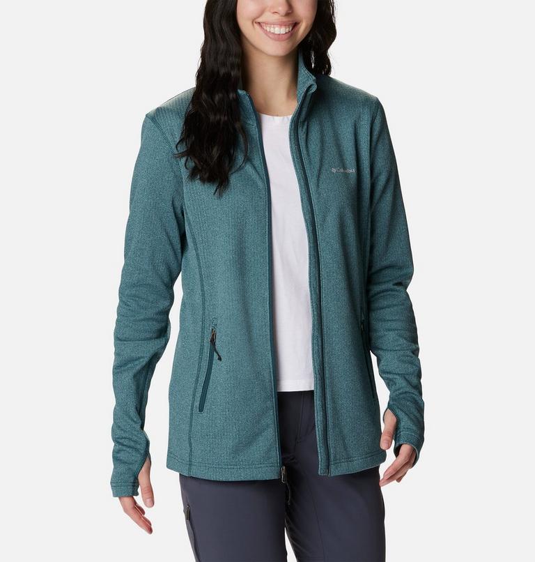 W Park View Grid Fleece Full Zip, Color: Night Wave Heather, image 8