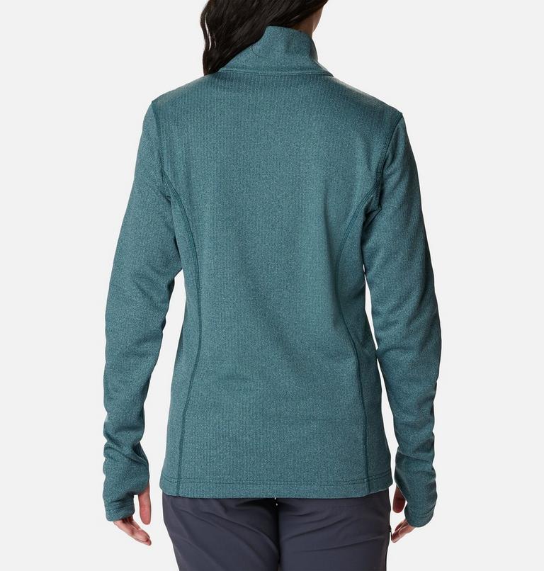 W Park View Grid Fleece Full Zip, Color: Night Wave Heather, image 2