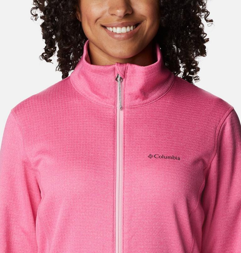 Women's Park View Technical Fleece Jacket, Color: Wild Geranium Heather, image 4