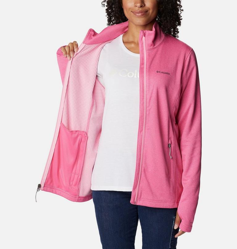 Women's Park View Technical Fleece Jacket, Color: Wild Geranium Heather, image 5