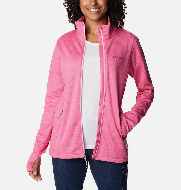 Women's Park View Technical Fleece Jacket, Color: Wild Geranium Heather, image 8