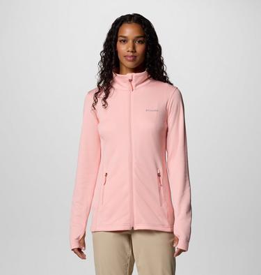Women's Park View Technical Fleece Jacket, Color: Pink Sand, image 3
