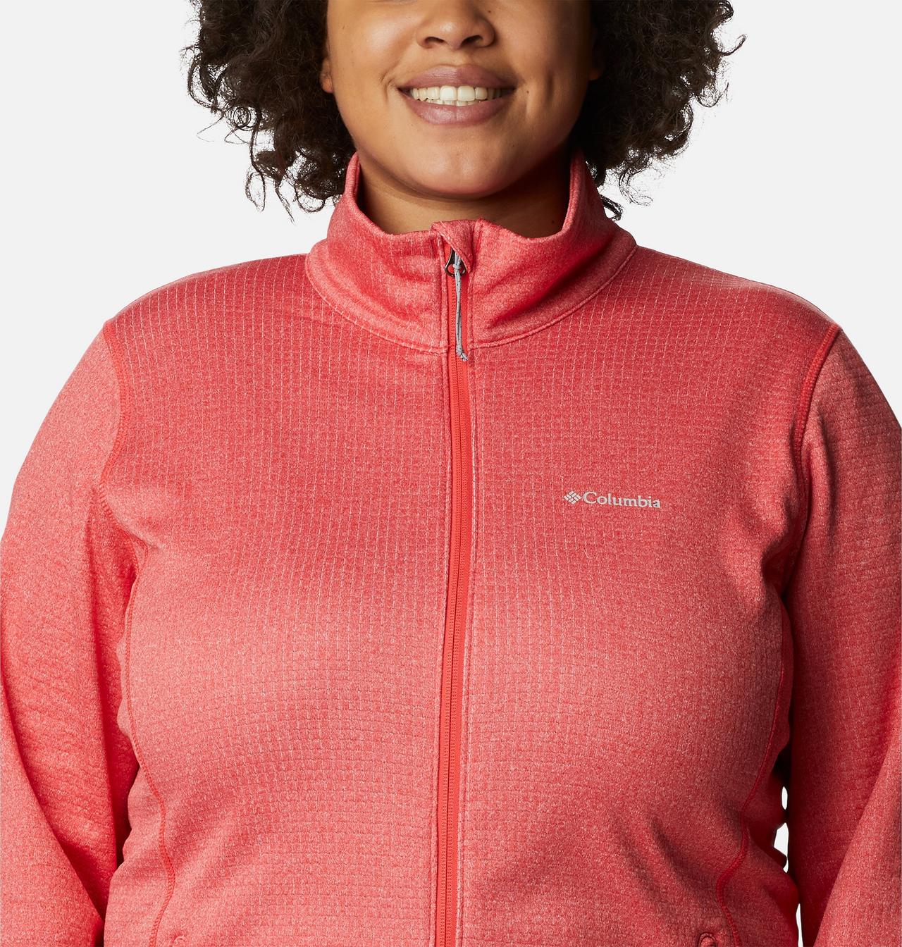 Chandail à fermeture éclair en laine polaire Park View™ Grid pour femme - Grandes tailles 4