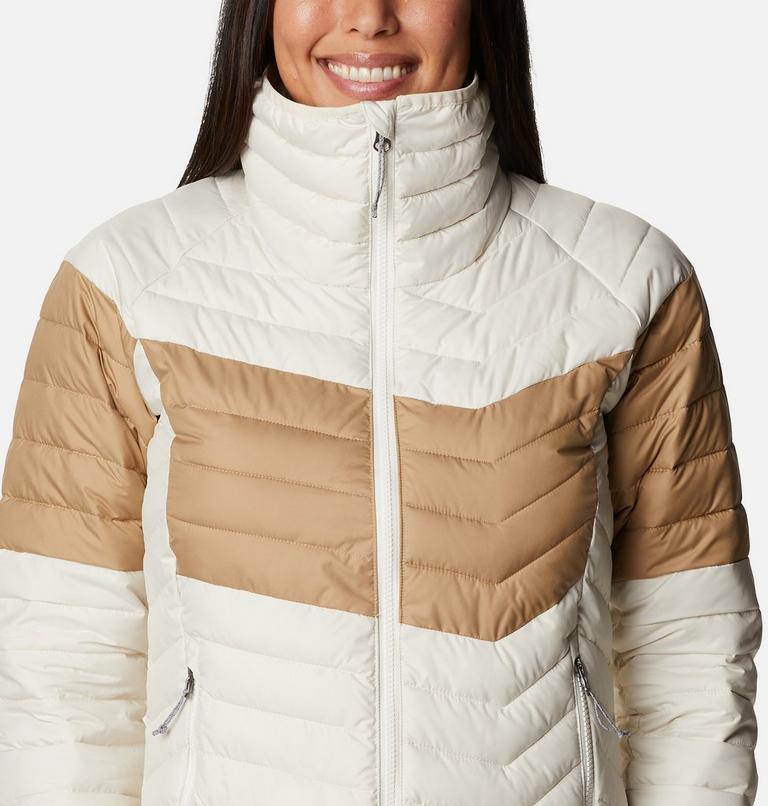 Powder Lite Blocked Jacket | 191 | M, Color: Chalk, Beach, Chalk, image 4