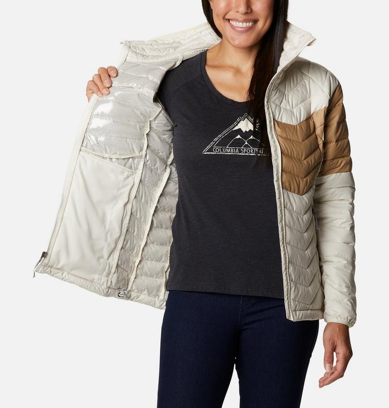 Powder Lite Blocked Jacket | 191 | M, Color: Chalk, Beach, Chalk, image 5