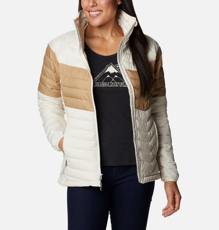 Powder Lite Blocked Jacket | 191 | M, Color: Chalk, Beach, Chalk, image 1