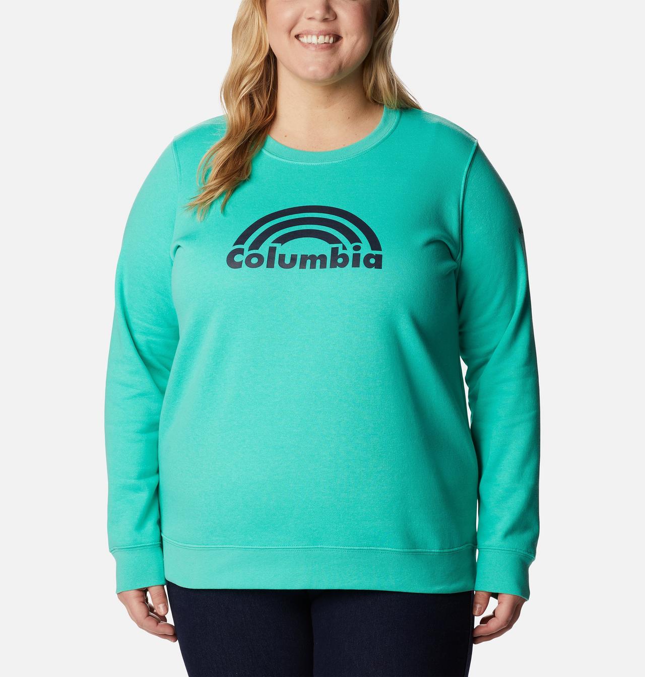 Women's Columbia Trek Graphic Crew Sweatshirt - Plus Size 1