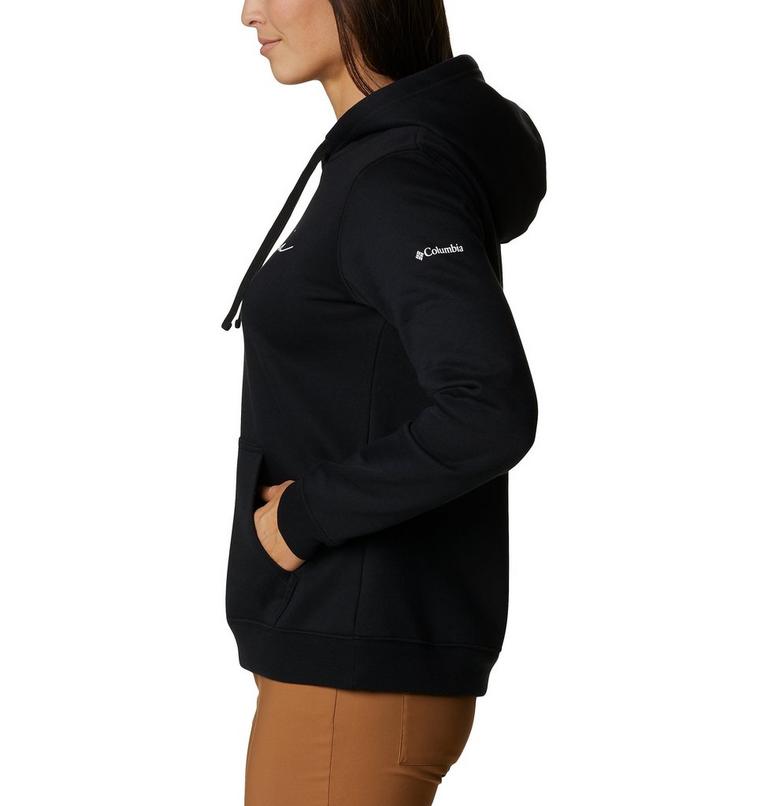 Columbia Trek Graphic Hoodie, Color: Black, Script Logo, image 3