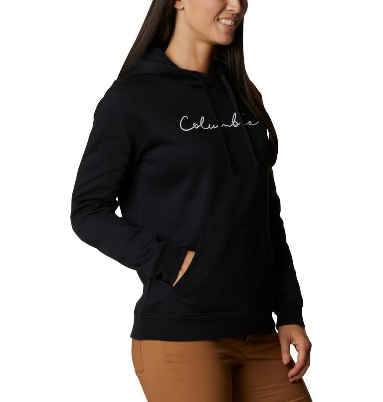 Columbia Trek Graphic Hoodie, Color: Black, Script Logo, image 5