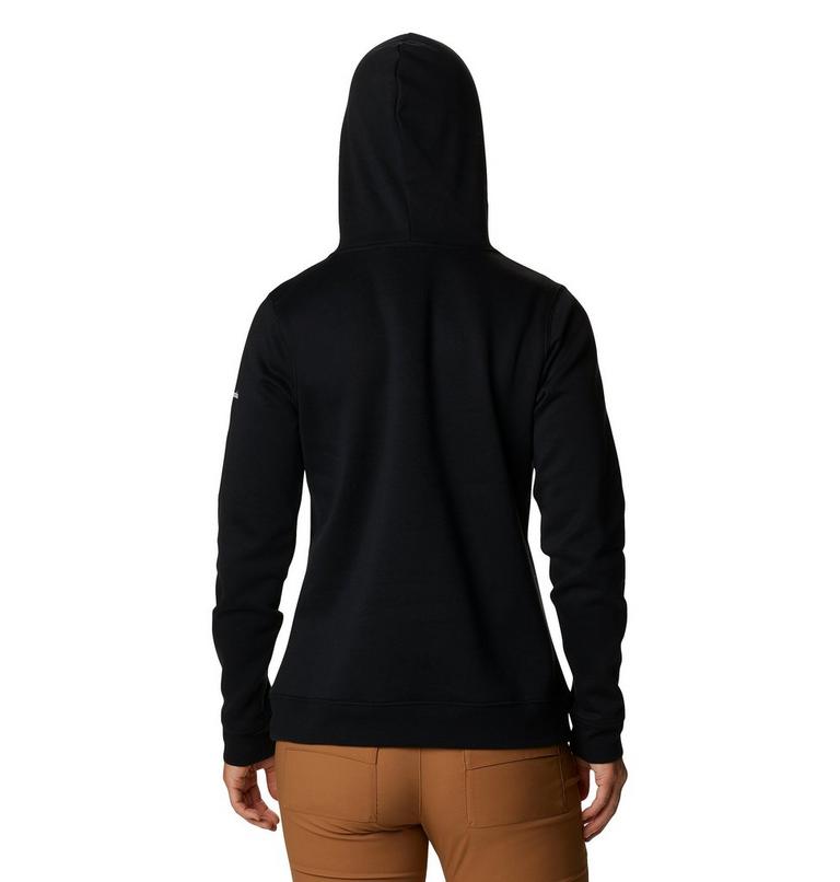 Columbia Trek Graphic Hoodie, Color: Black, Script Logo, image 2
