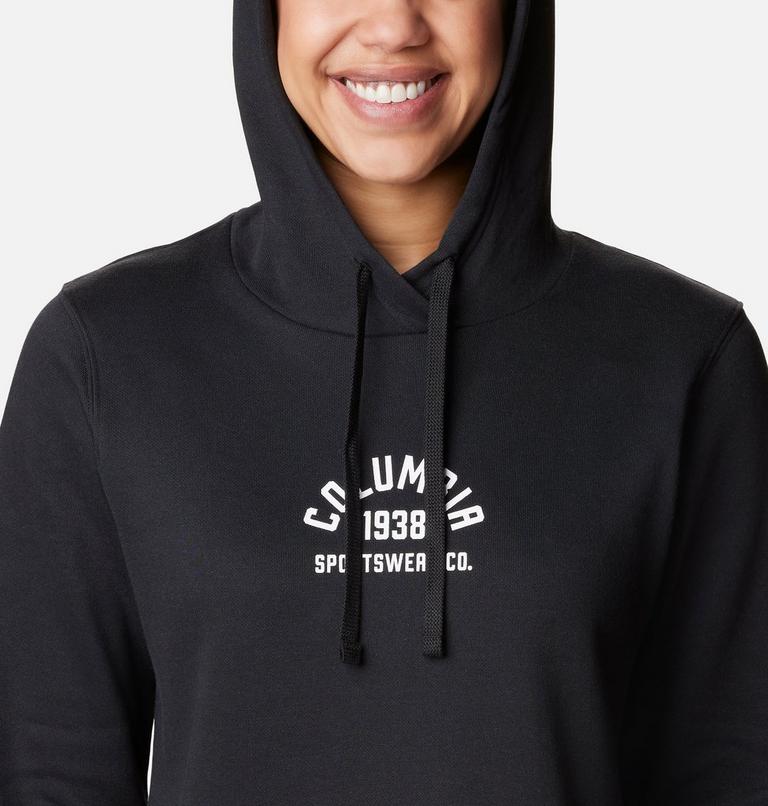 Columbia Trek Graphic Hoodie, Color: Black, White, image 4