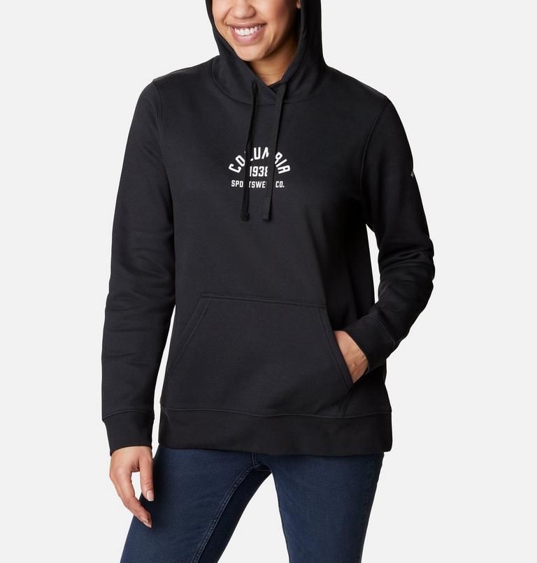 Columbia Trek Graphic Hoodie, Color: Black, White, image 5
