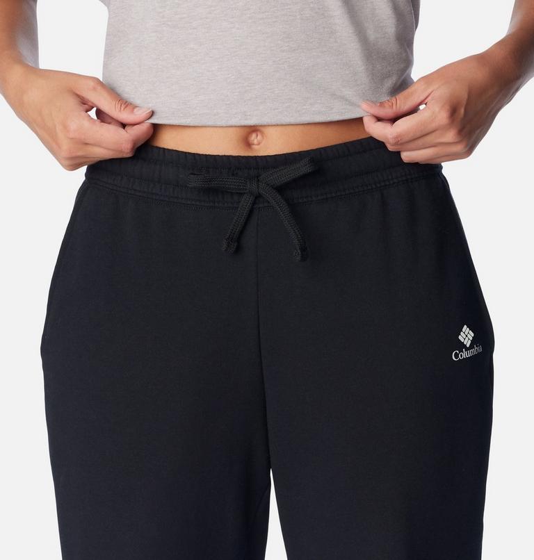 Women's Columbia Trek Joggers, Color: Black, White Logo, image 4