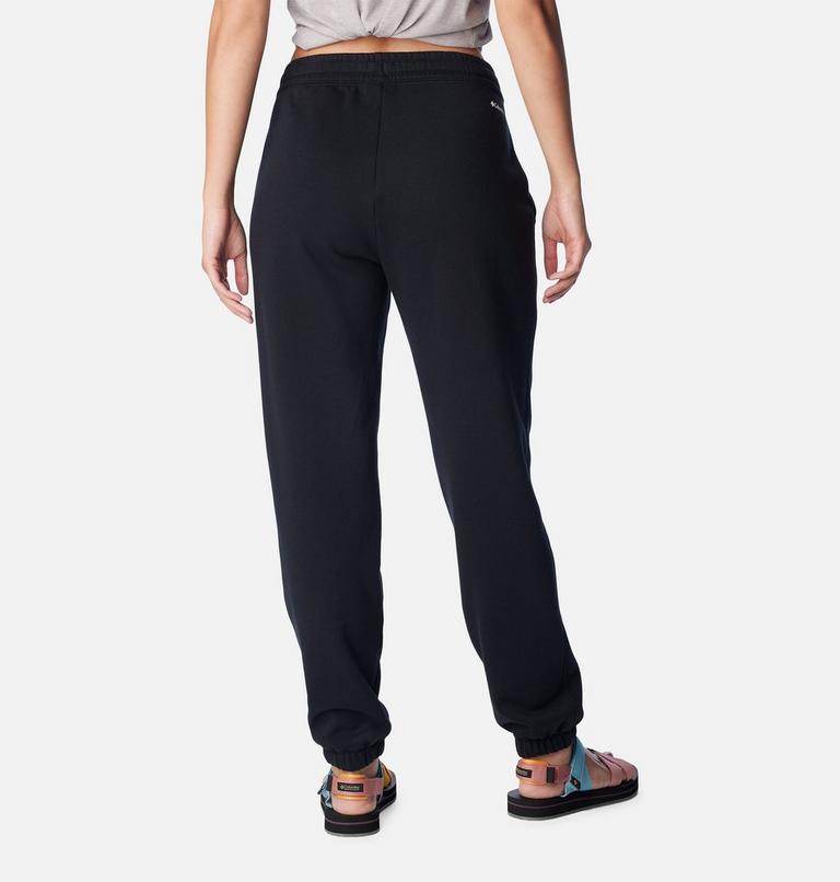 Women's Columbia Trek Joggers, Color: Black, White Logo, image 2