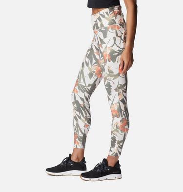 Women's Weekend Adventure Leggings, Color: Chalk, Floriculture, image 3