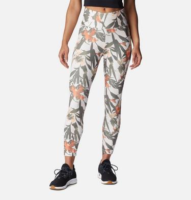Women's Weekend Adventure Leggings, Color: Chalk, Floriculture, image 1