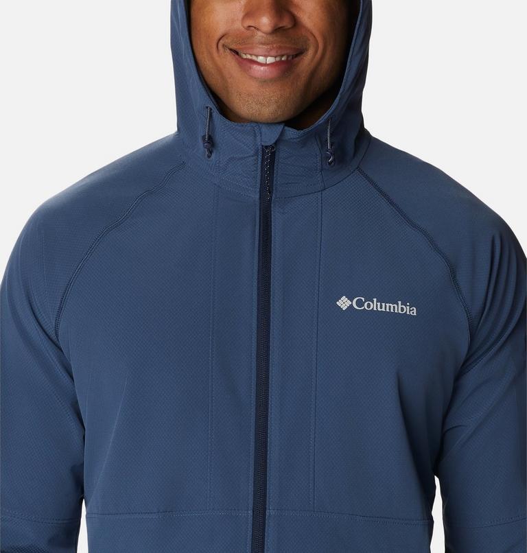 Men's Tall Heights Hooded Softshell Jacket, Color: Dark Mountain, image 4