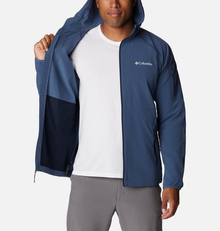 Men's Tall Heights Hooded Softshell Jacket, Color: Dark Mountain, image 5