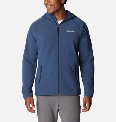 Men's Tall Heights Hooded Softshell Jacket, Color: Dark Mountain, image 5
