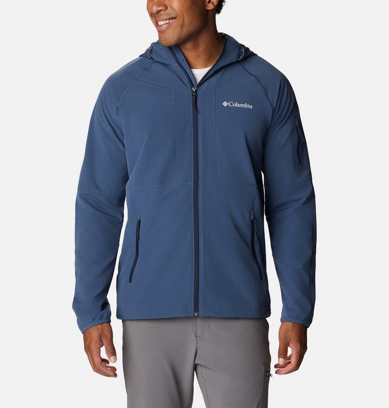 Men's Tall Heights Hooded Softshell Jacket, Color: Dark Mountain, image 1