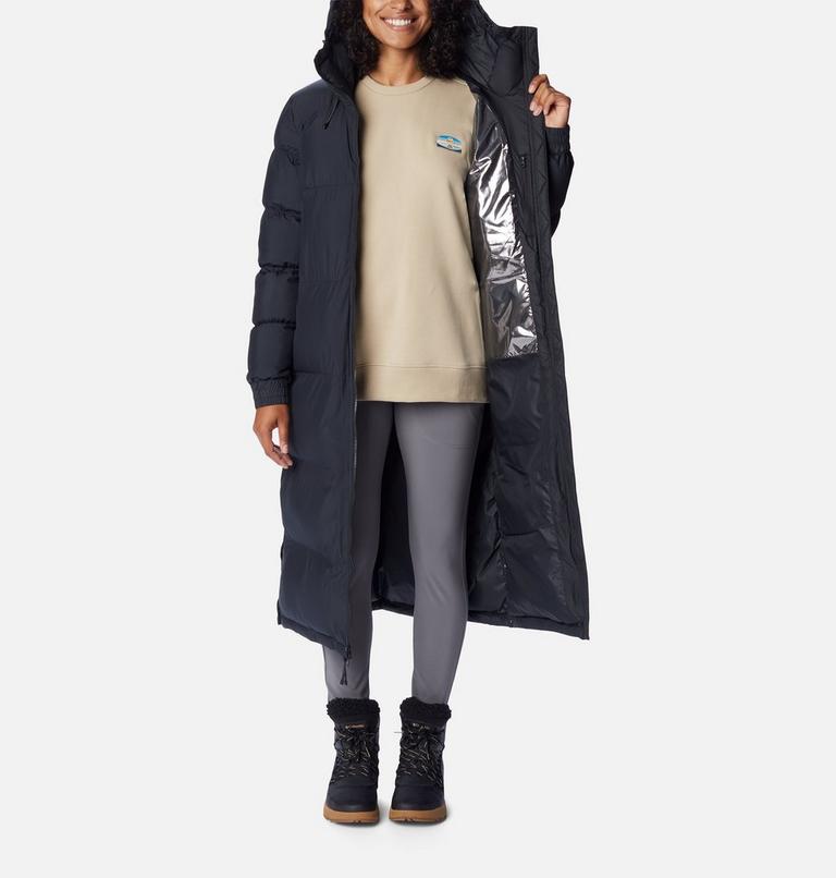 Women's Pike Lake Insulated Hooded Long Puffer Jacket, Color: Black, image 5