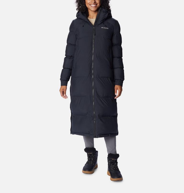 Women's Pike Lake Insulated Hooded Long Puffer Jacket, Color: Black, image 1