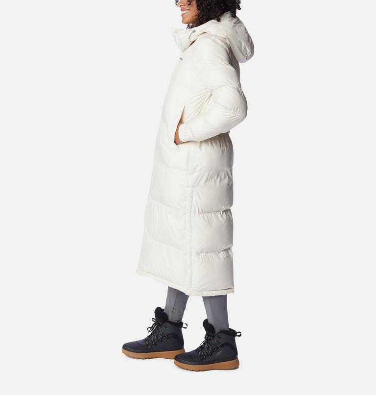 Women's Pike Lake Insulated Hooded Long Puffer Jacket, Color: Chalk, image 3