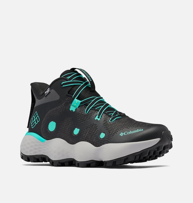 Women&rsquo;s Escape Thrive Endure Waterproof Hiking Shoe, Color: Black, Electric Turquoise, image 2