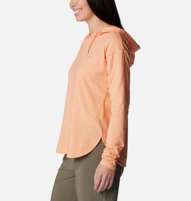 Pullover con cappuccio Sun Trek da donna, Color: Apricot Fizz Heather, image 3