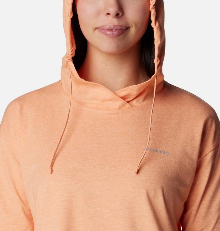 Pullover con cappuccio Sun Trek da donna, Color: Apricot Fizz Heather, image 4