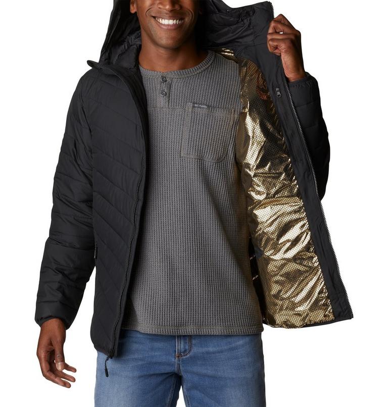 Men's Eddie Gorge Hooded Insulated Jacket, Color: Black, image 5