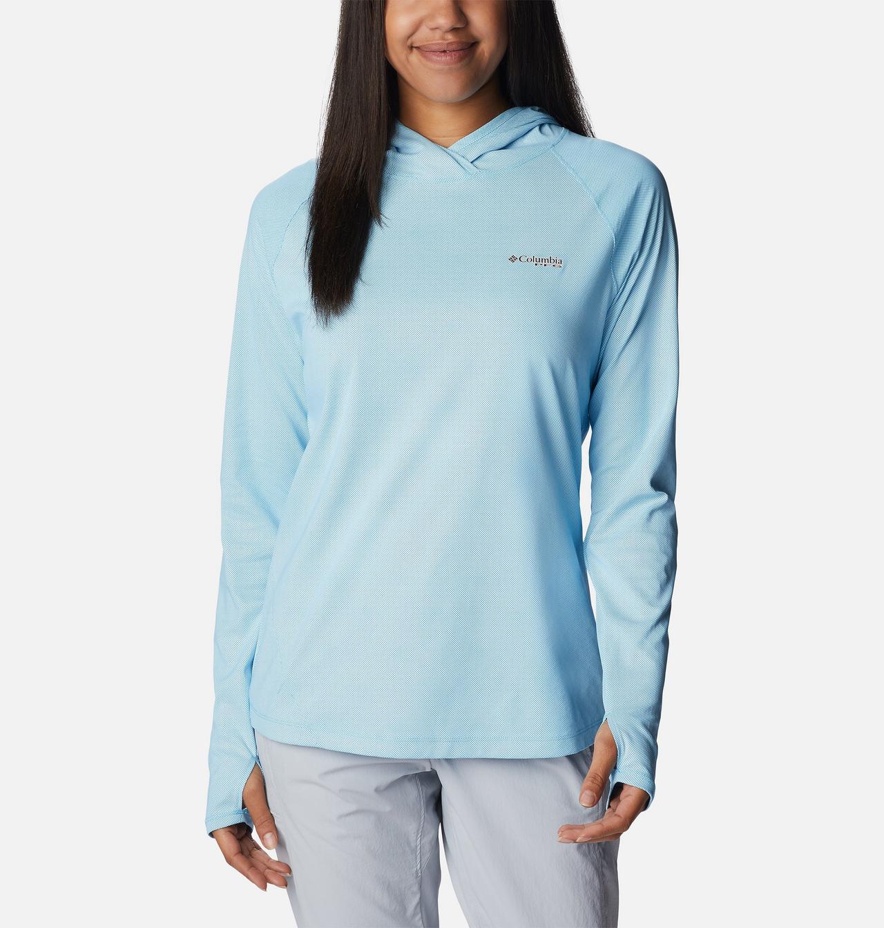 Chandail manches longues à capuchon PFG Tidal Deflector Ice™ Femme 1