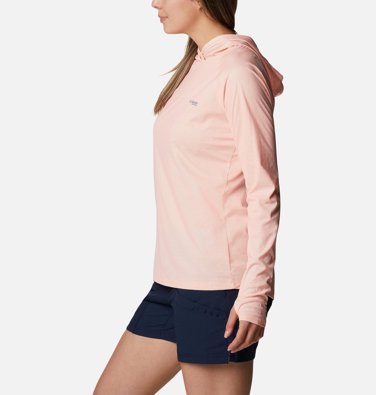 Chandail manches longues à capuchon PFG Tidal Deflector Ice™ Femme 3