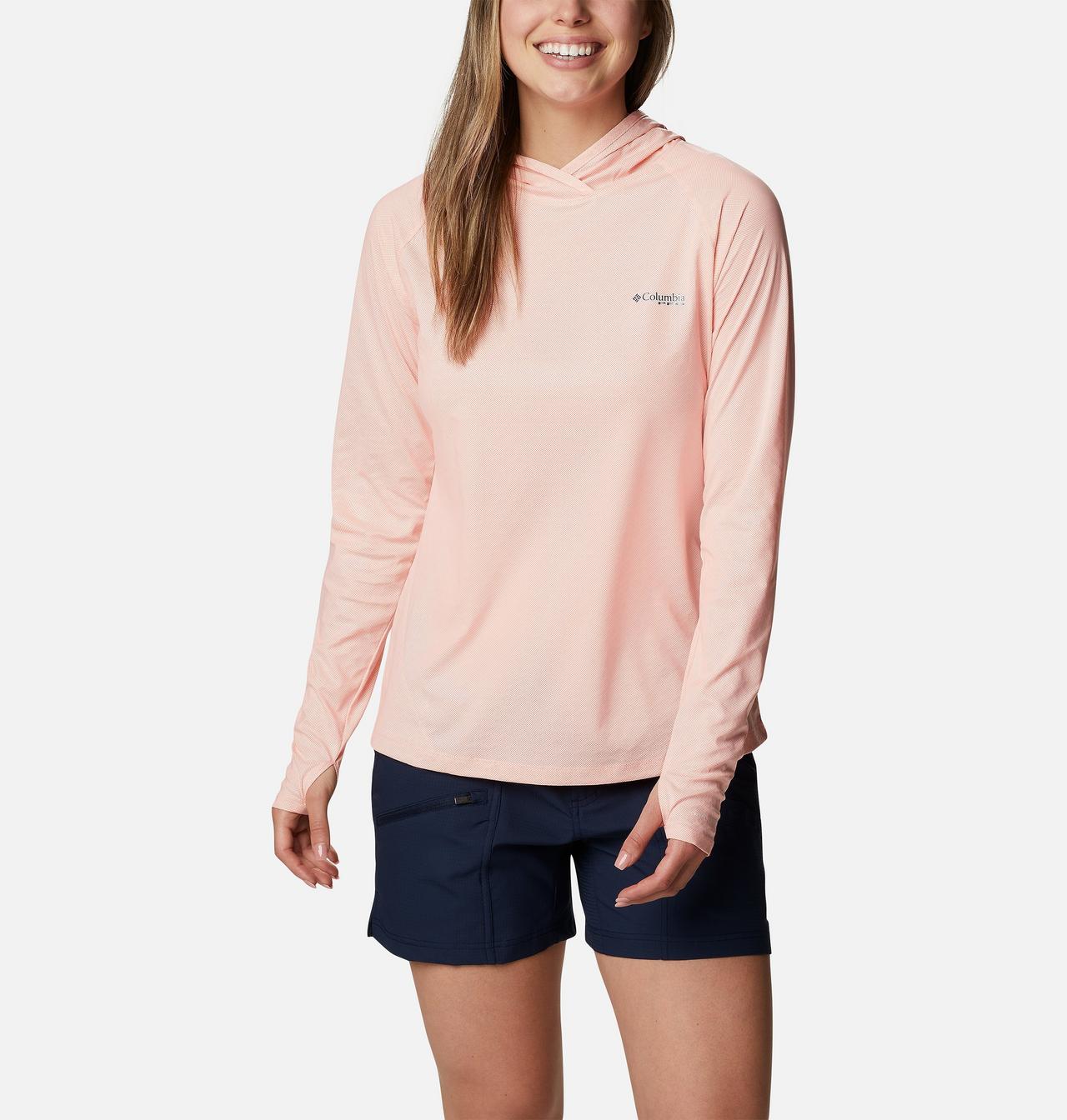 Chandail manches longues à capuchon PFG Tidal Deflector Ice™ Femme 1